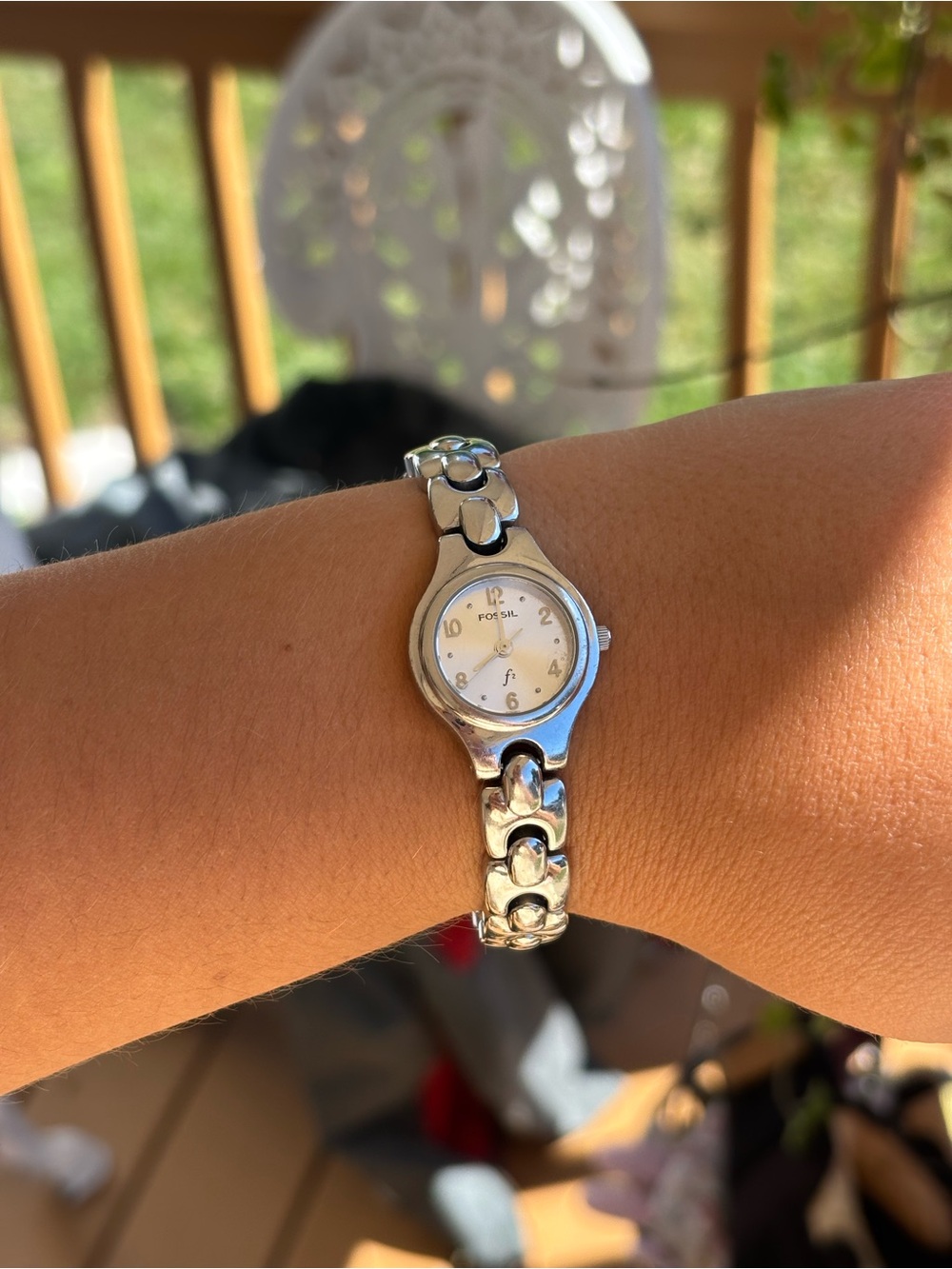 Fossil Silver tone y2k Women's Bracelet-Link Watch